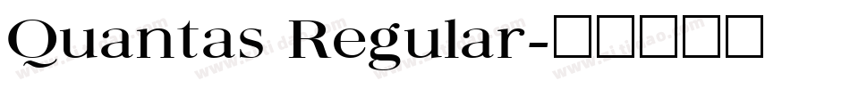 Quantas Regular字体转换
